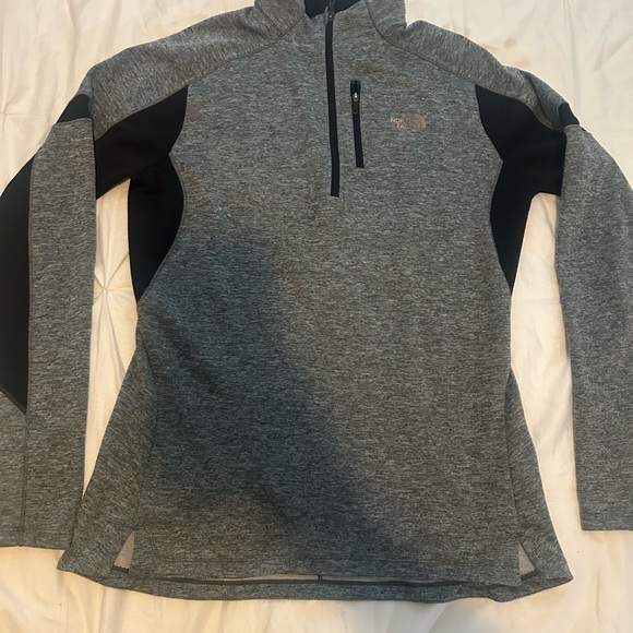 Gray and Black Quarter-Zip Pullover - Picture 1 of 5